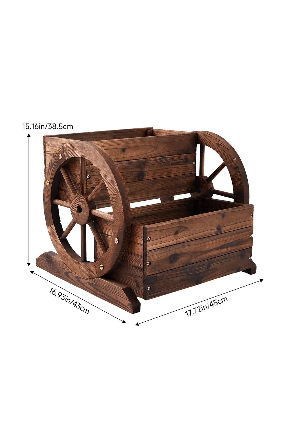 Garten Pflanzenständer mit 2 Ebenen und Rollen – mobiler Pflanzkasten für Balkon und Terrasse